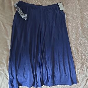 Vera Bradley Blue Wide Leg Pajama Pants